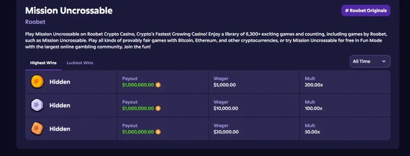 La vera sfida del Mission Uncrossable: un gioco di roulette sfacciato.